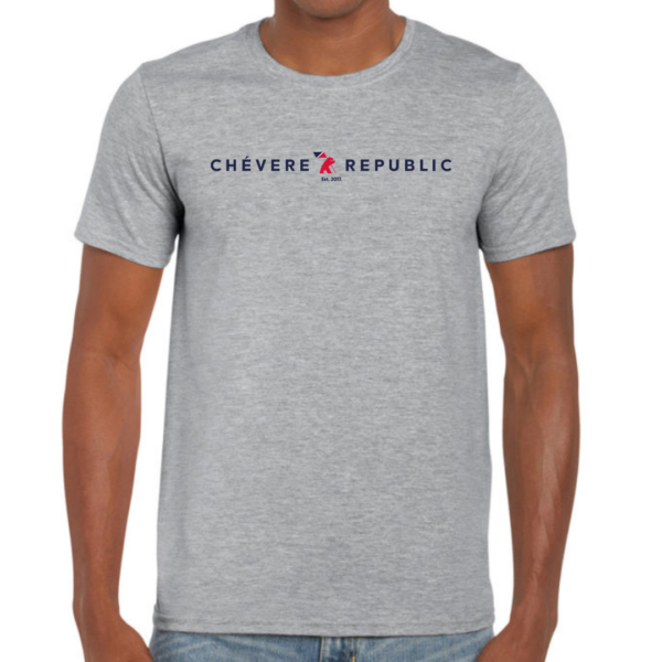 5. T SHIRT GRIS JASPE CLARO CHEVERE REPUBLIC EST.2017.